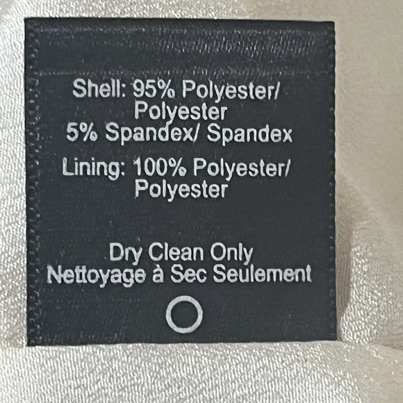 Dress the Population Sz XSmall Gold & White Sequin Mini Dress Party Stretch - Picture 12 of 13